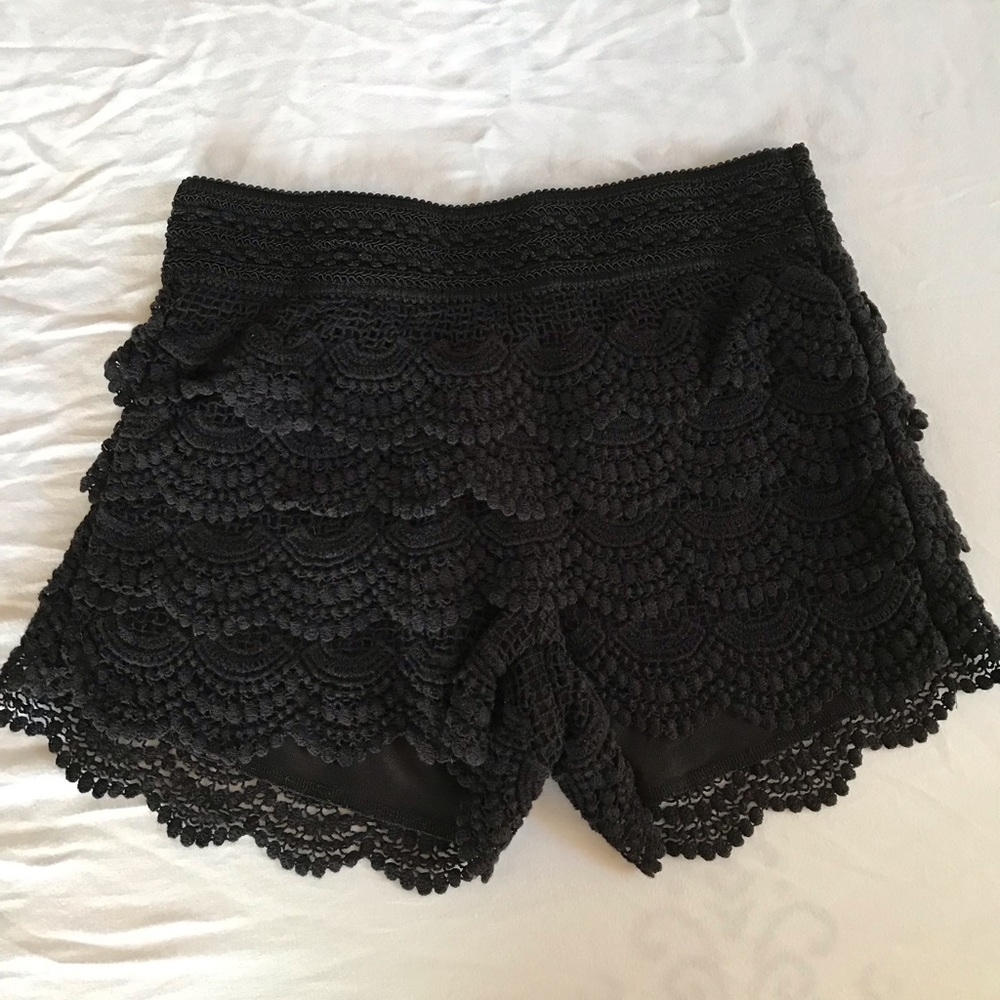 Black shorts size small
